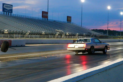 A Monte Carlo losing its wheel at the starting line